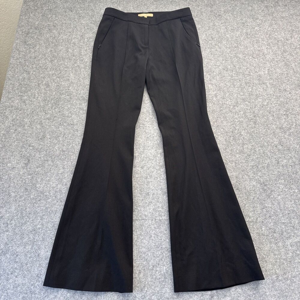 Michael Kors Pants Womens 4 Black Flared Bell Bottom Dress Pants